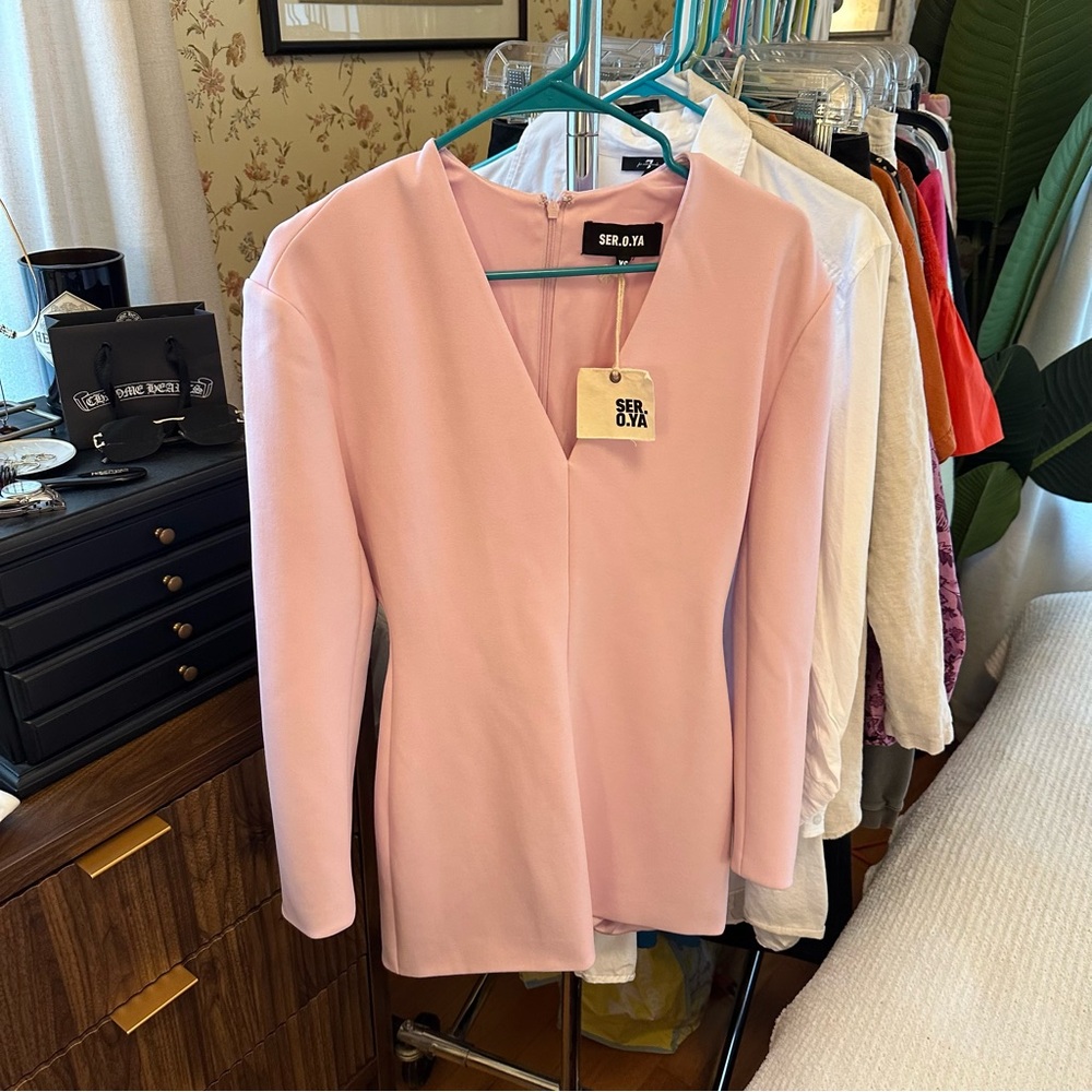 NWT SER.OY.A Baby Pink Mini Dress Sz XS